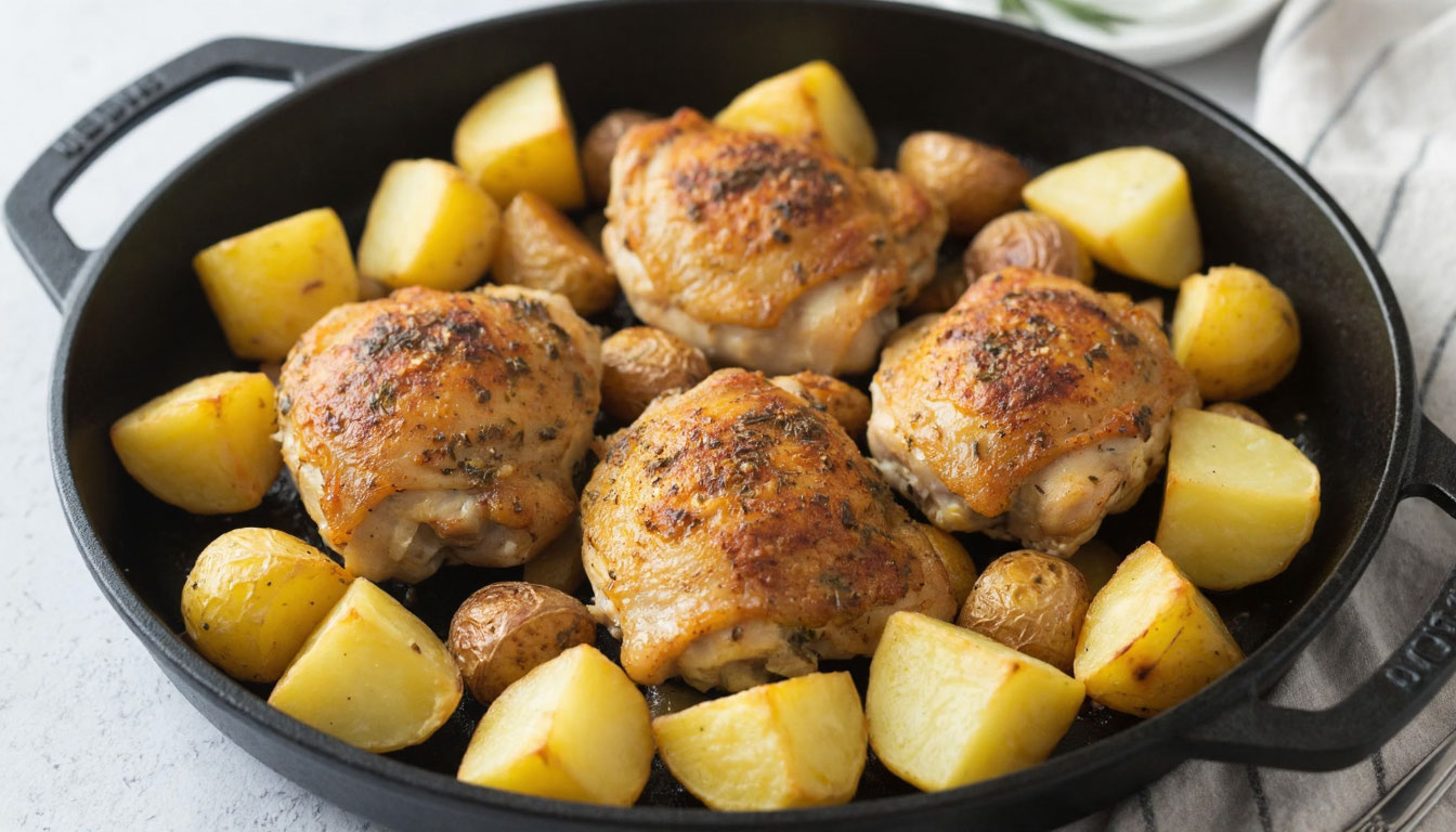 Быстрый ужин за час: сочные куриные бедрышки с картошкой в духовке - готовлю его, когда не хочется заморачиваться Быстрый ужин за час: сочные куриные бедрышки с картошкой в духовке - готовлю его, когда не хочется заморачиваться