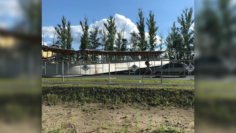 Надземный переход на трассе М-7 обрушился из-за ДТП с автокраном