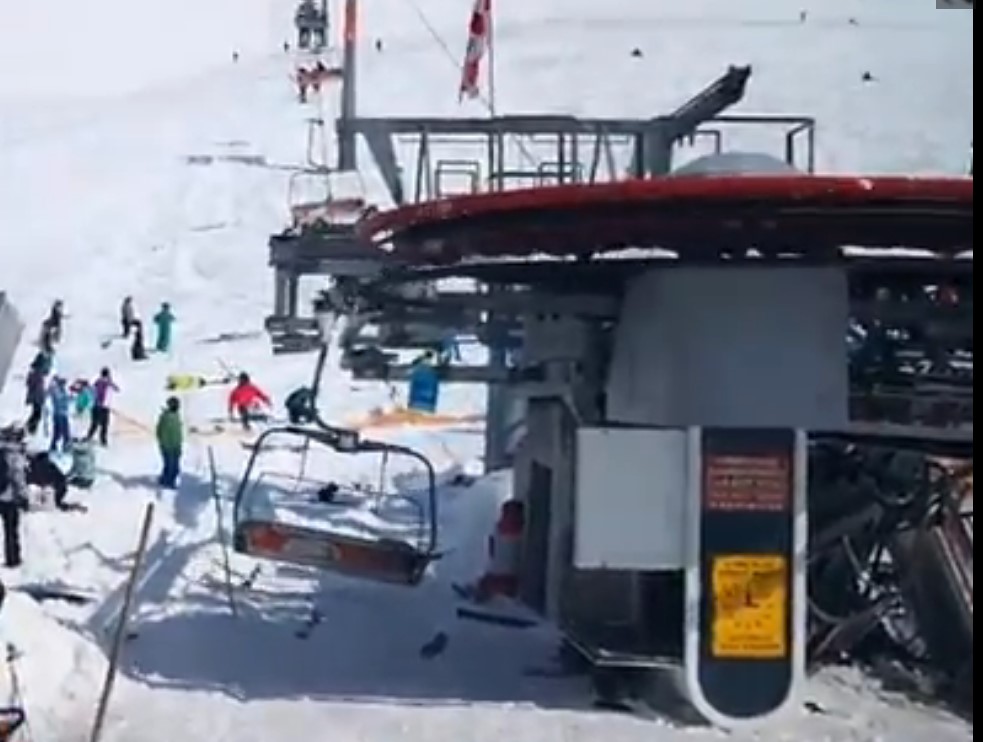 В Грузии людей выбрасывало с «взбесившейся» канатной дороги