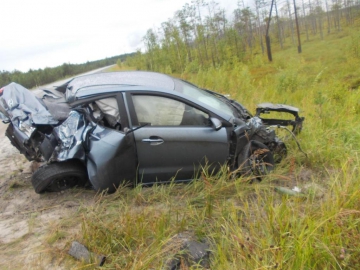 В результате ДТП в Сургутском районе погиб водитель автомобиля В результате ДТП в Сургутском районе погиб водитель автомобиля