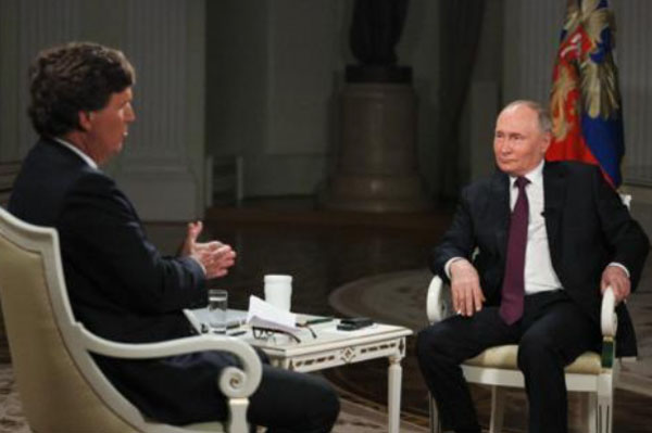 «Хорошая возможность быть услышанным на Западе»: Песков — об интервью Путина журналисту Карлсону