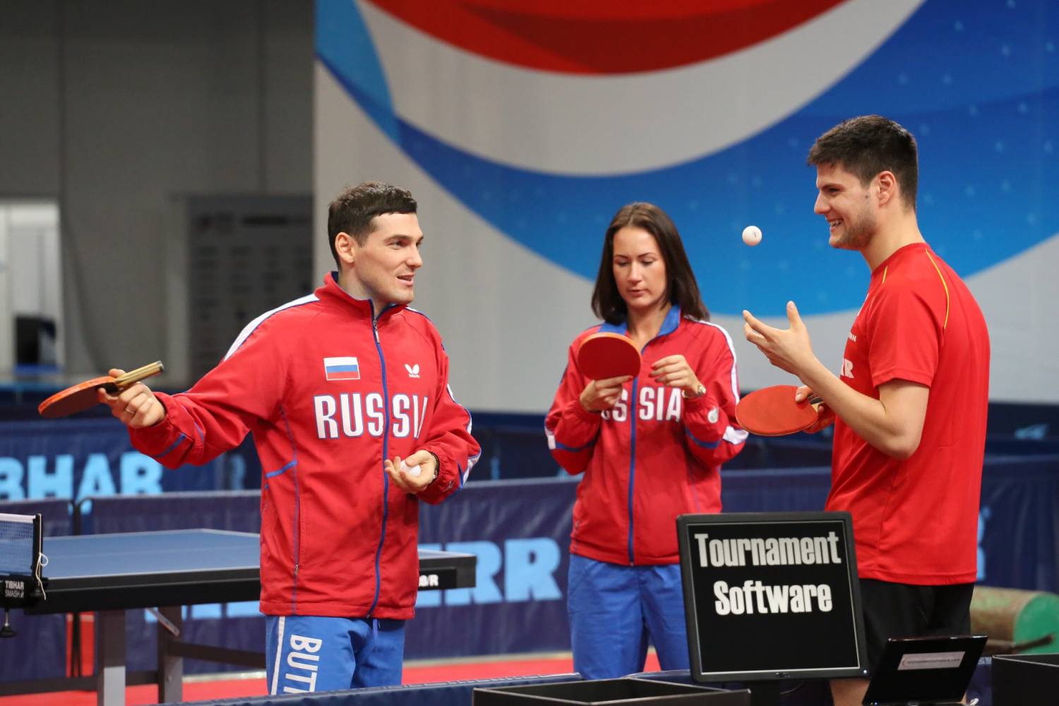 Претенденты на награды чемпионата Европы по настольному теннису протестировали новую площадку Претенденты на награды чемпионата Европы по настольному теннису протестировали новую площадку
