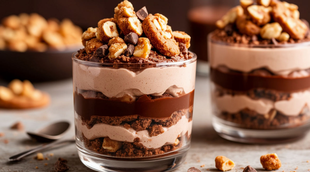 Десерты больше не покупаю - Шоколадно‑ореховый торт в стакане: угощение за 10 минут, которое покорит всех Десерты больше не покупаю - Шоколадно‑ореховый торт в стакане: угощение за 10 минут, которое покорит всех