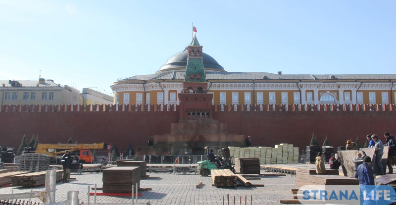 На Красной площади в Москве готовятся к Параду Победы На Красной площади в Москве готовятся к Параду Победы