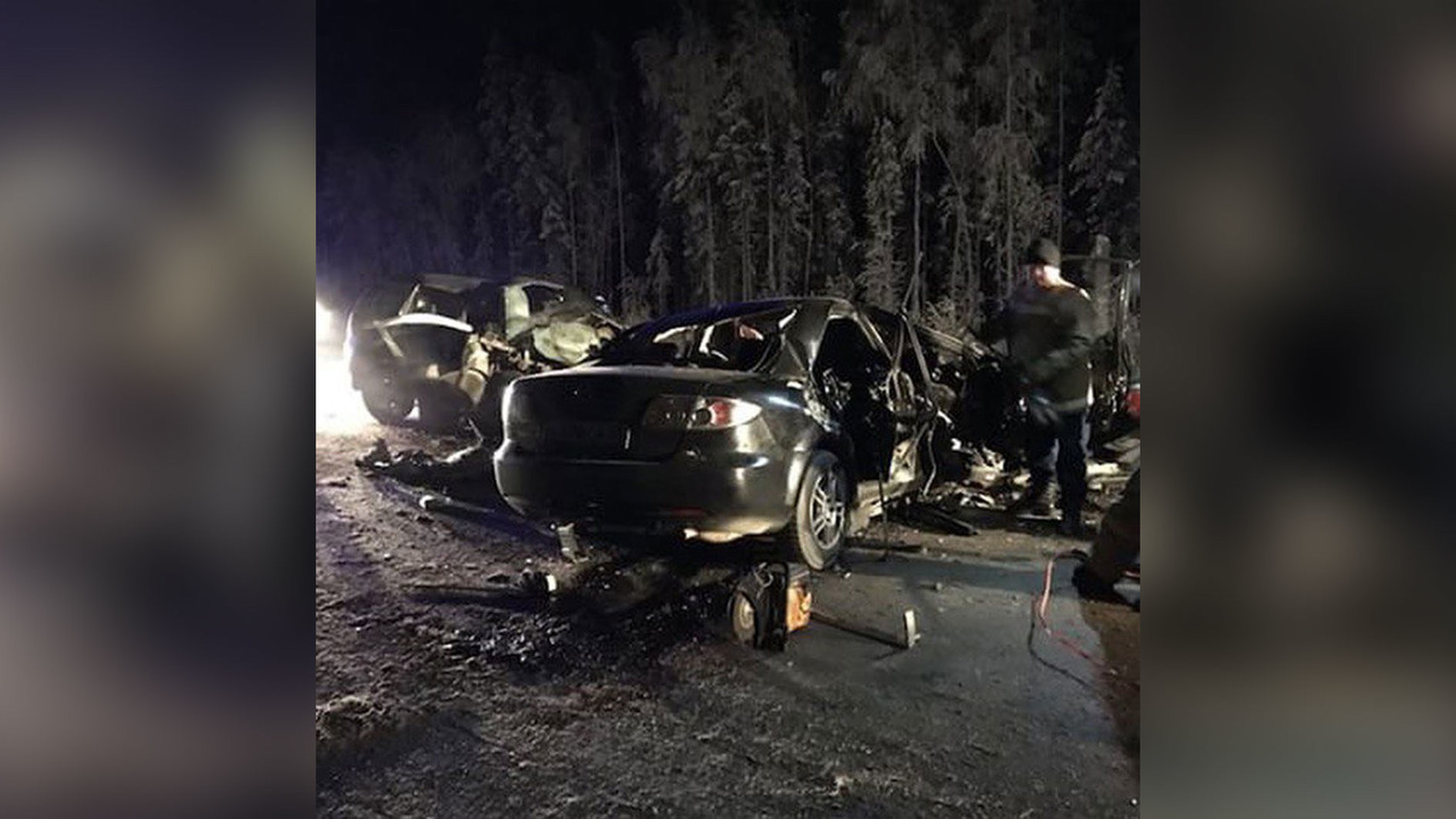Последствия аварии с десятью погибшими в Югре. Список погибших Последствия аварии с десятью погибшими в Югре. Список погибших