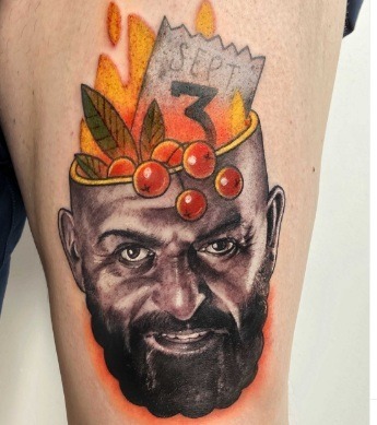 Житель Красноярска, родившийся 3 сентября, сделал татуировку с Шуфутинским