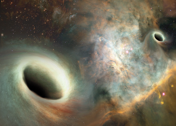 Ученые впервые обнаружили черные дыры, вращающиеся друг около друга Ученые впервые обнаружили черные дыры, вращающиеся друг около друга