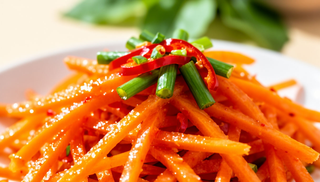 Смешиваю эти 5 ингредиентов в миске: морковь по‑корейски получается вкуснее, чем в магазине - простейший рецепт Смешиваю эти 5 ингредиентов в миске: морковь по‑корейски получается вкуснее, чем в магазине - простейший рецепт