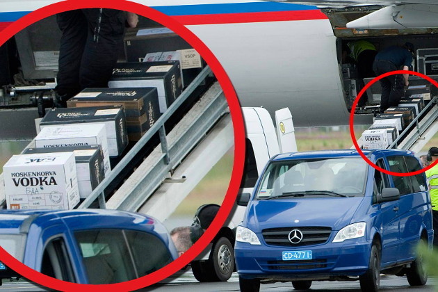 Финские СМИ: в Финляндии самолёт Путина загрузили водкой Koskenkorva. ФОТО, ВИДЕО