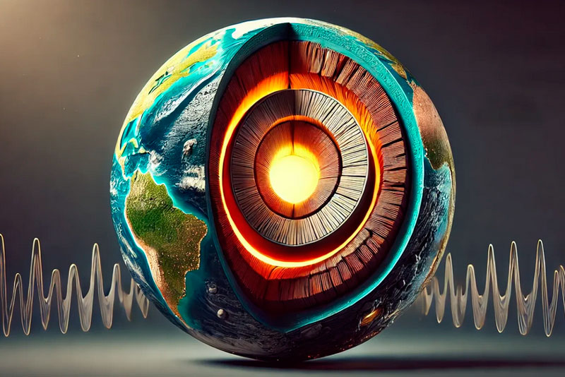 Геологи обнаружили: магнитное поле Земли сдвигается на запад из-за гигантских волн в ядре | Магнитное поле Земли сдвигается на запад из-за волн в ядре Геологи обнаружили: магнитное поле Земли сдвигается на запад из-за гигантских волн в ядре | Магнитное поле Земли сдвигается на запад из-за волн в ядре