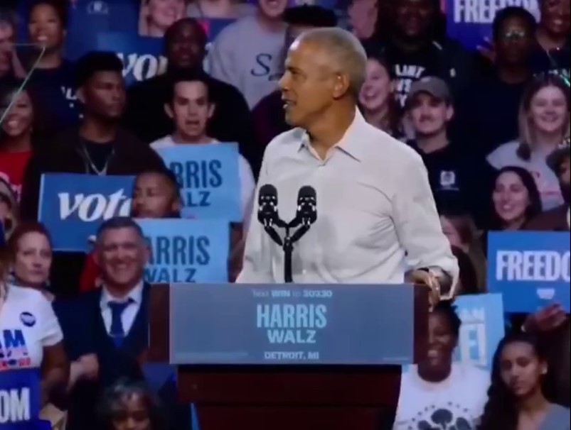 «Lose Yourself»: Барак Обама зачитал рэп Эминема на митинге в поддержку Харрис. Видео | Барак Обама зачитал рэп Эминема на митинге в поддержку Камалы Харрис