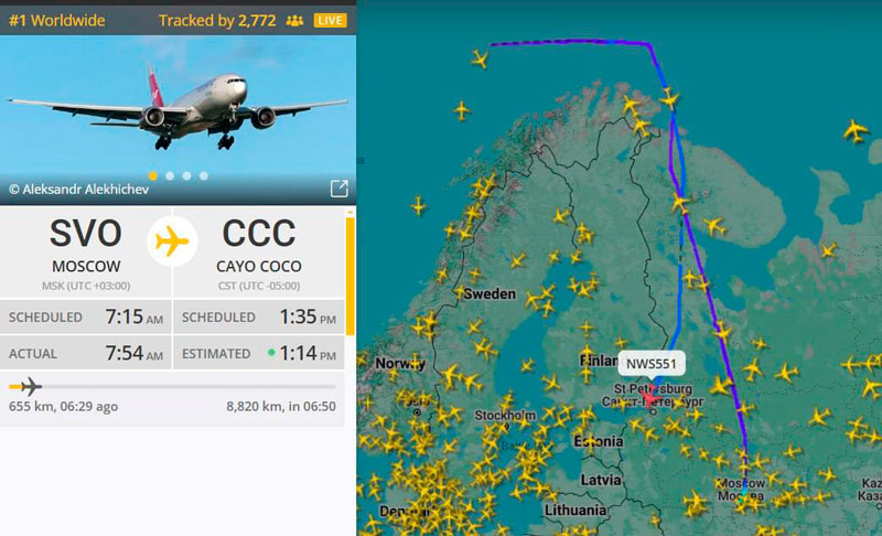 Самолет Nordwind совершает экстренную посадку в Пулково из-за отказа двигателя | Boeing 777 Nordwind успешно приземлился в Пулково после отказа двигателя