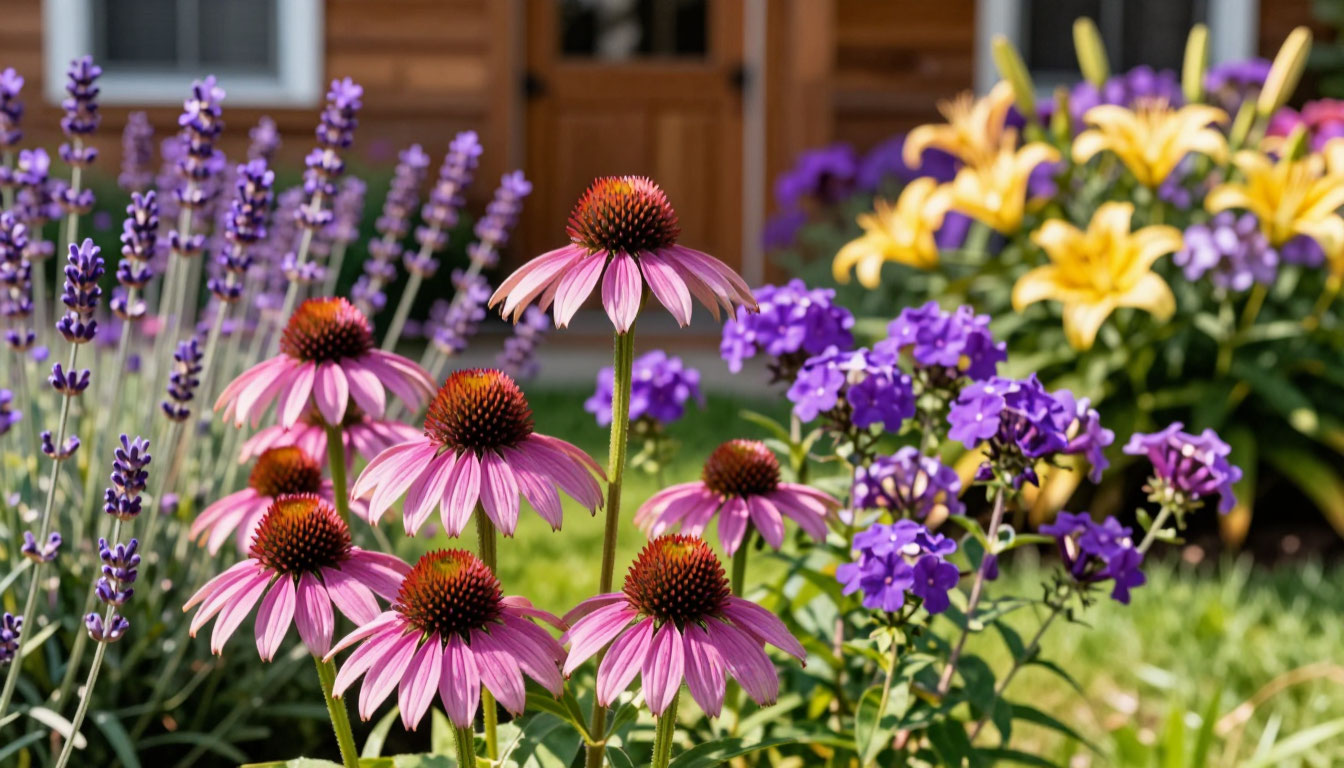 Выделила под эхинацею всего метр земли — а она превратила скучную клумбу в солнечный рай: радует цветами до октября Выделила под эхинацею всего метр земли — а она превратила скучную клумбу в солнечный рай: радует цветами до октября