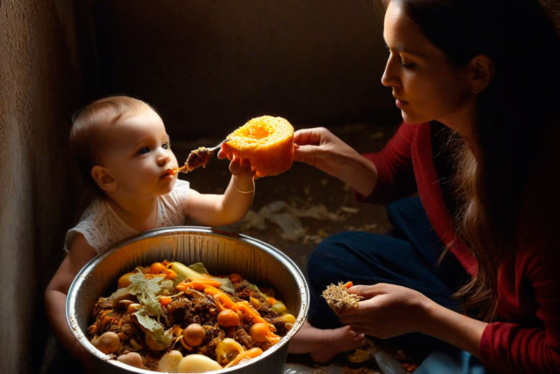 В Омске полиция занялась цыганкой, которая кормила дочь отходами | В Омске цыганка дала дочери еду из помойки и заинтересовала полицию