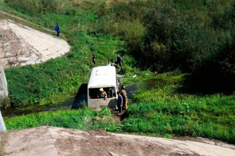 Автобус с пассажирами рухнул в кювет под Новосибирском | МВД: десять человек пострадали в ДТП с автобусом под Новосибирском