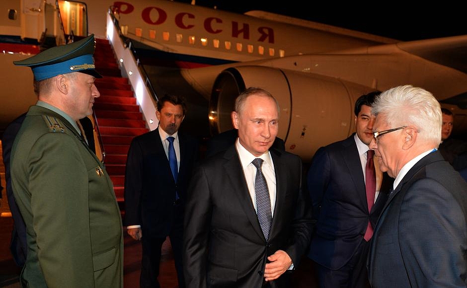 Президент России прибыл в Астану Президент России прибыл в Астану