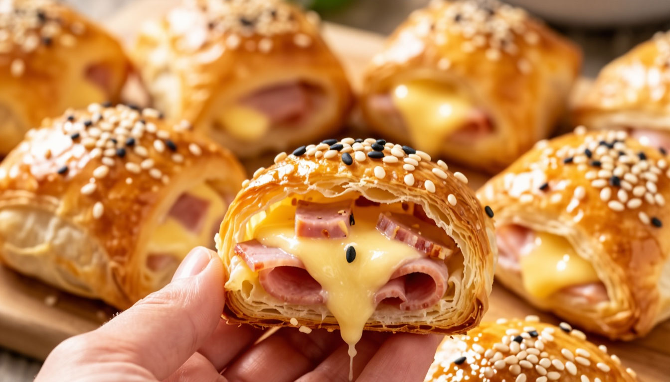 Вы забудете скучные бутерброды: встречайте слойки с ветчиной и тягучим сыром - за 20 минут гора вкуснятины готова Вы забудете скучные бутерброды: встречайте слойки с ветчиной и тягучим сыром - за 20 минут гора вкуснятины готова