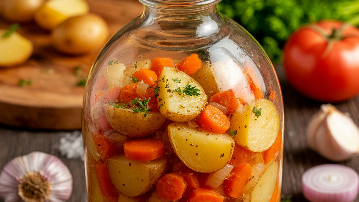 Готовлю картошку в стеклянной банке в духовке: нежная, пропитанная специями — гости попросят рецепт Готовлю картошку в стеклянной банке в духовке: нежная, пропитанная специями — гости попросят рецепт