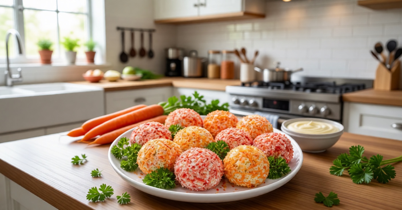 Просто тру морковь и крабовые палочки и катаю шарики: получается гора вкуснятины за 5 минут - сметают со стола сразу Просто тру морковь и крабовые палочки и катаю шарики: получается гора вкуснятины за 5 минут - сметают со стола сразу